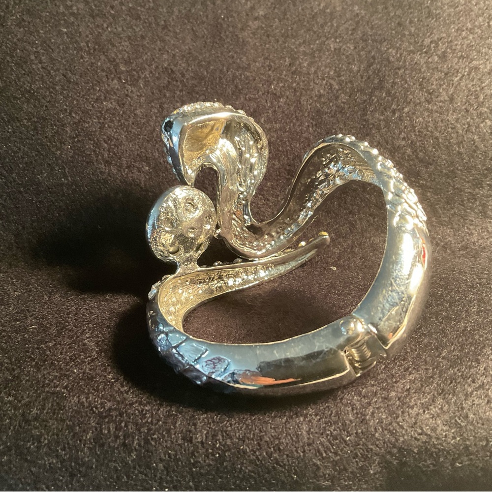 Silvertone Snake Bracelet - Picture 2 of 2